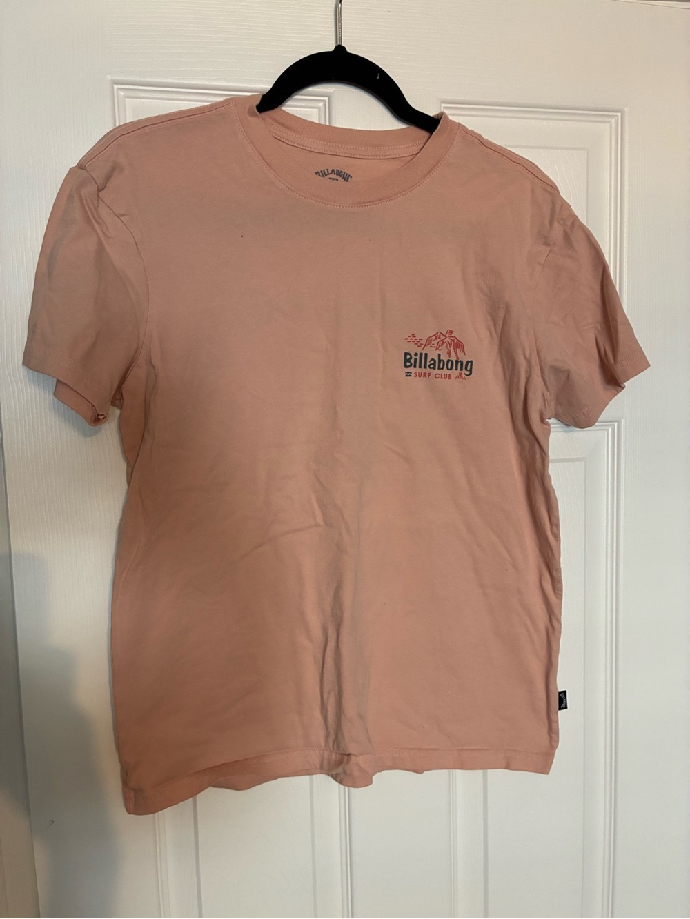 Billabong Dusty Pink Surf Club Logo T‑Shirt